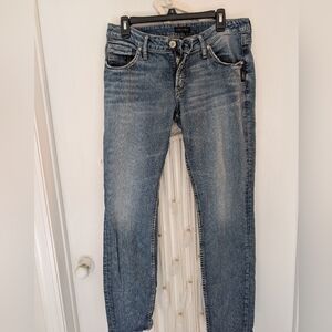 Silver Boyfriend Blue Denim Jeans